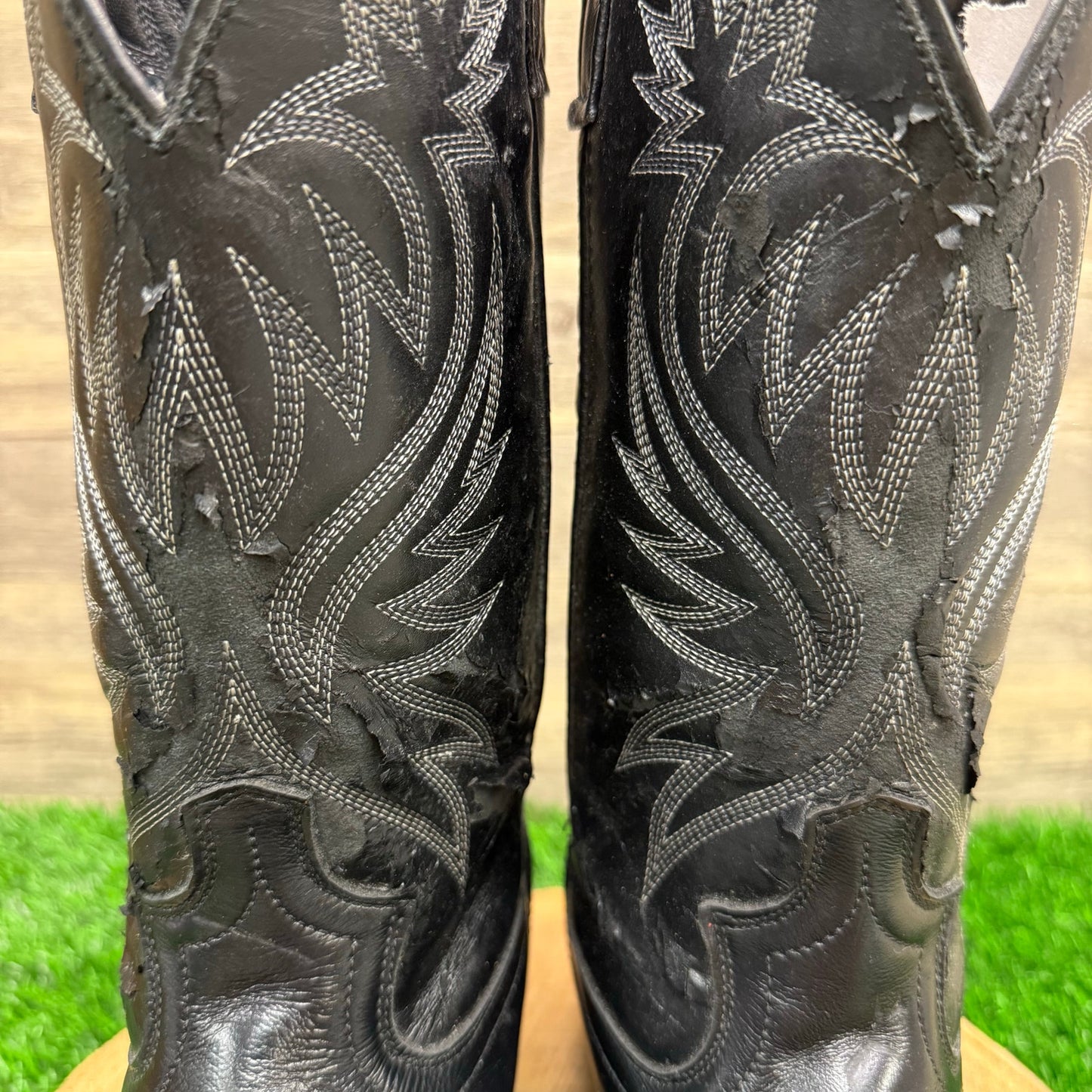 Unknown Men - Size 8.5EW - Black Cowboy Boots Style 4210