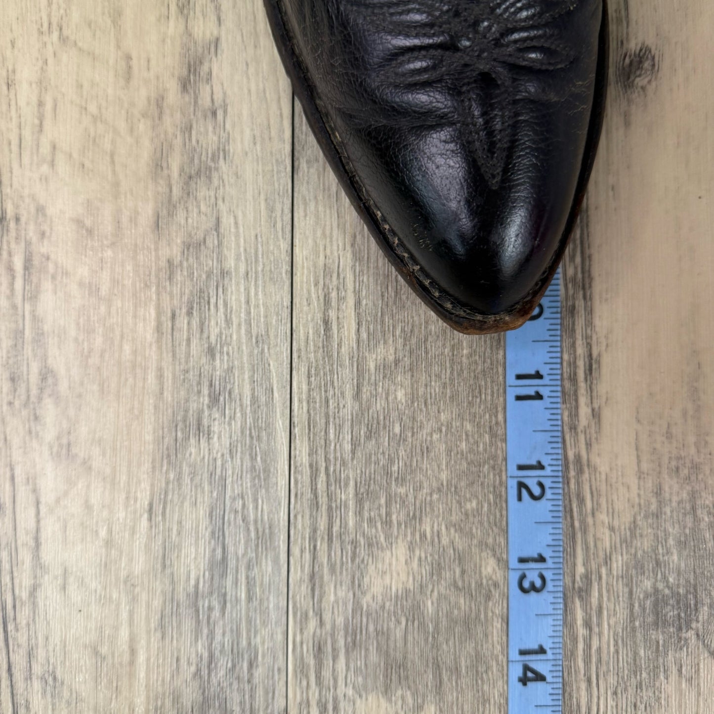 J. Chisholm Women - Size 7M - Vintage Black Cowboy Boots Style 54275
