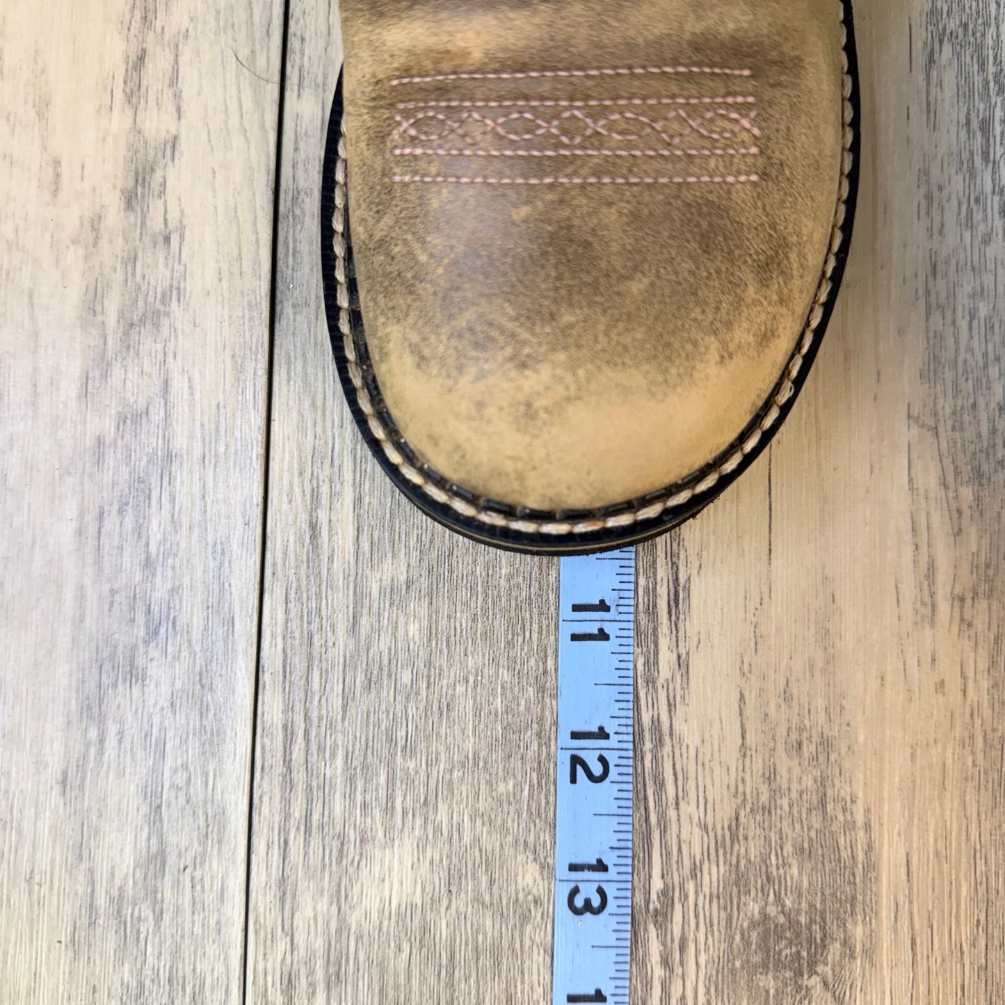 Ariat Youth - Size 5 - Tan/Cream Round Toe Cowboy Boots 10001995