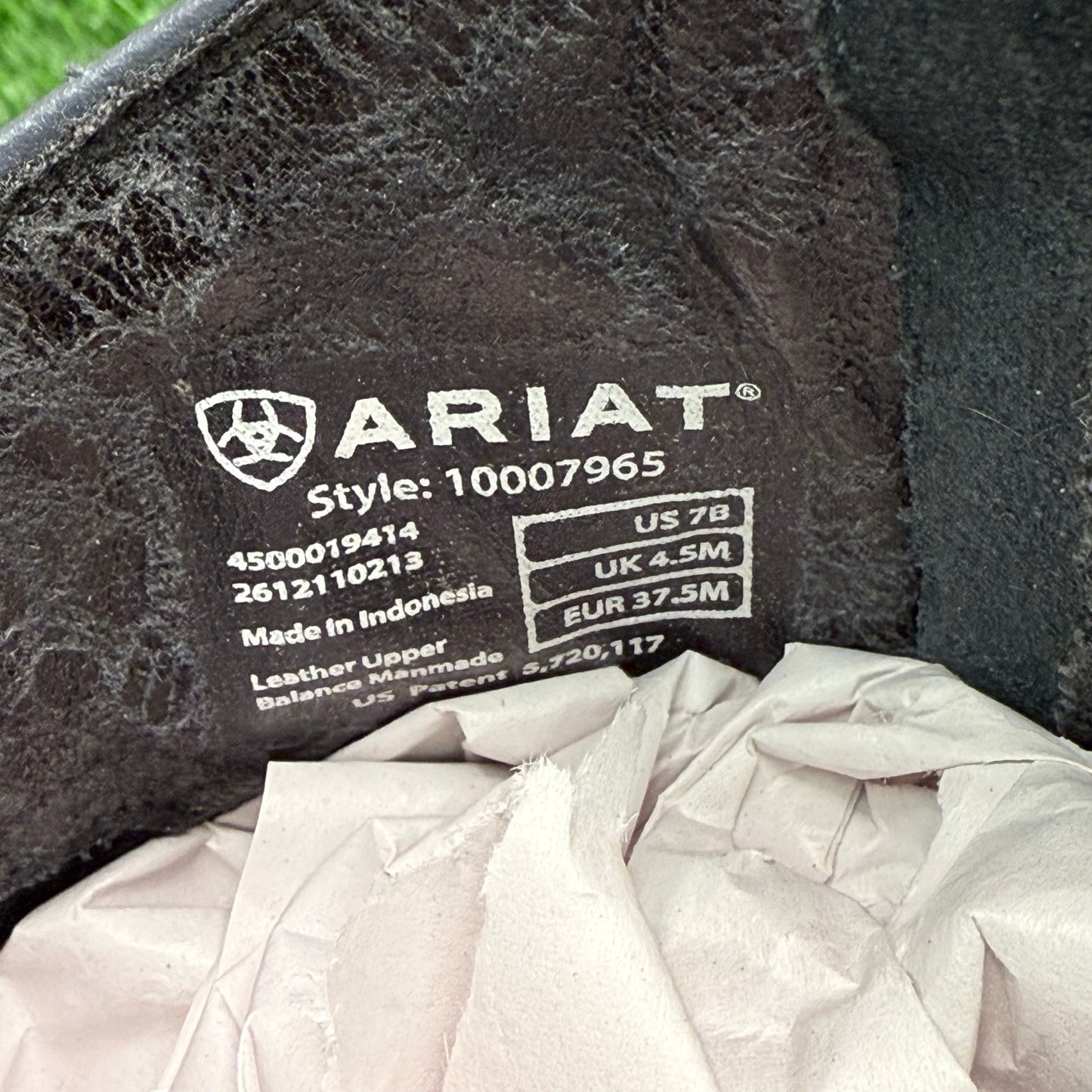 Ariat Women - Size 7B - Blue / Gray Unbridled Ankle Zipper Boots 10007965