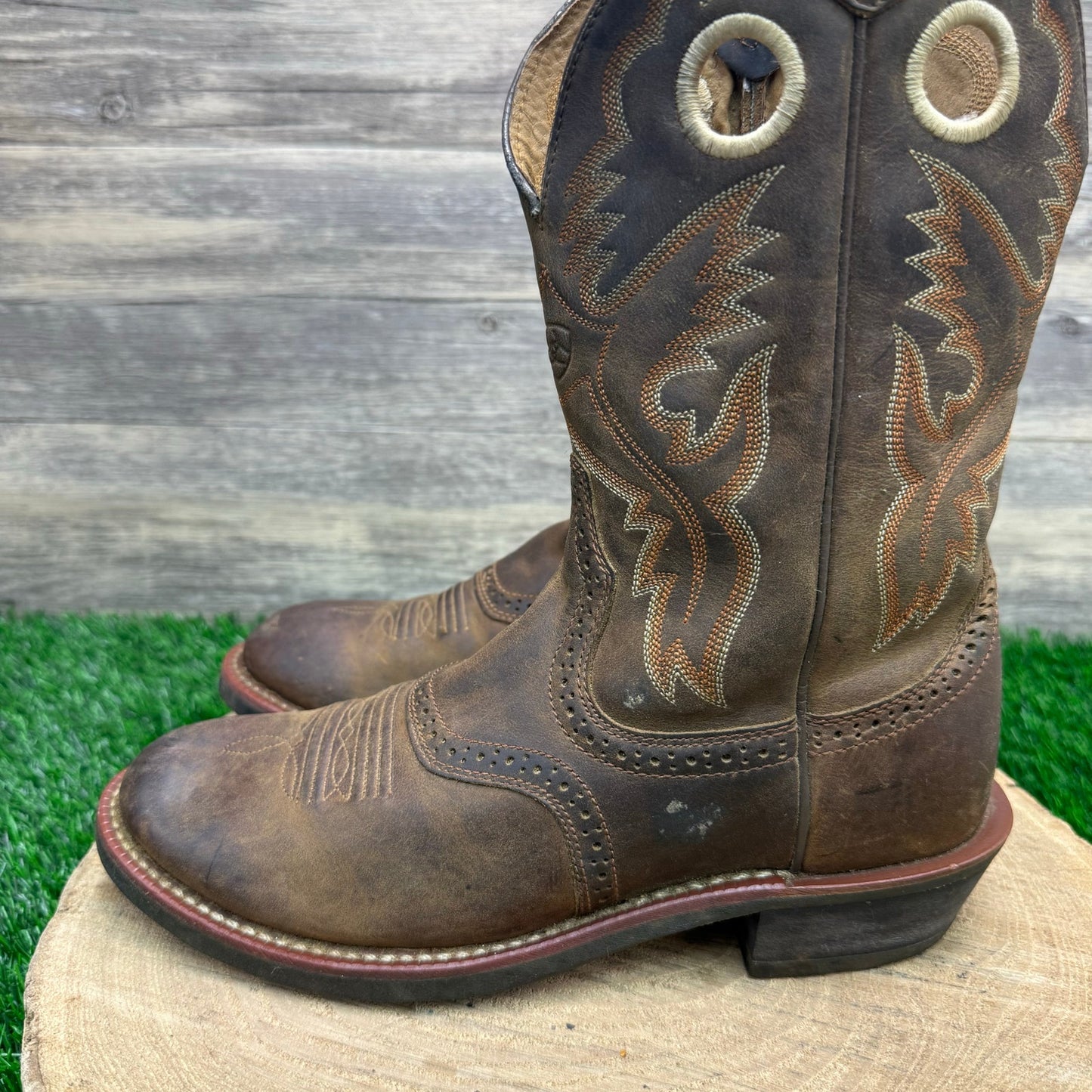 Ariat Women - Size 7.5B - Brown Heritage Cowboy Boots Style 10001594