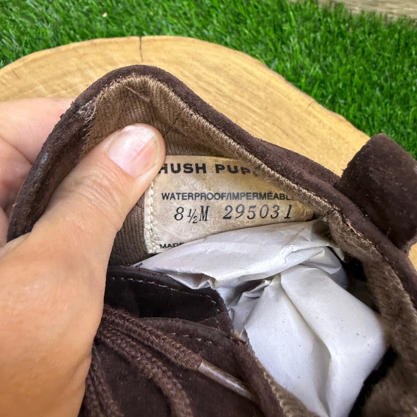 Hushpuppies Women - Size 8.5M - Dark Brown Suede Ankle Lace Boots Style 295031