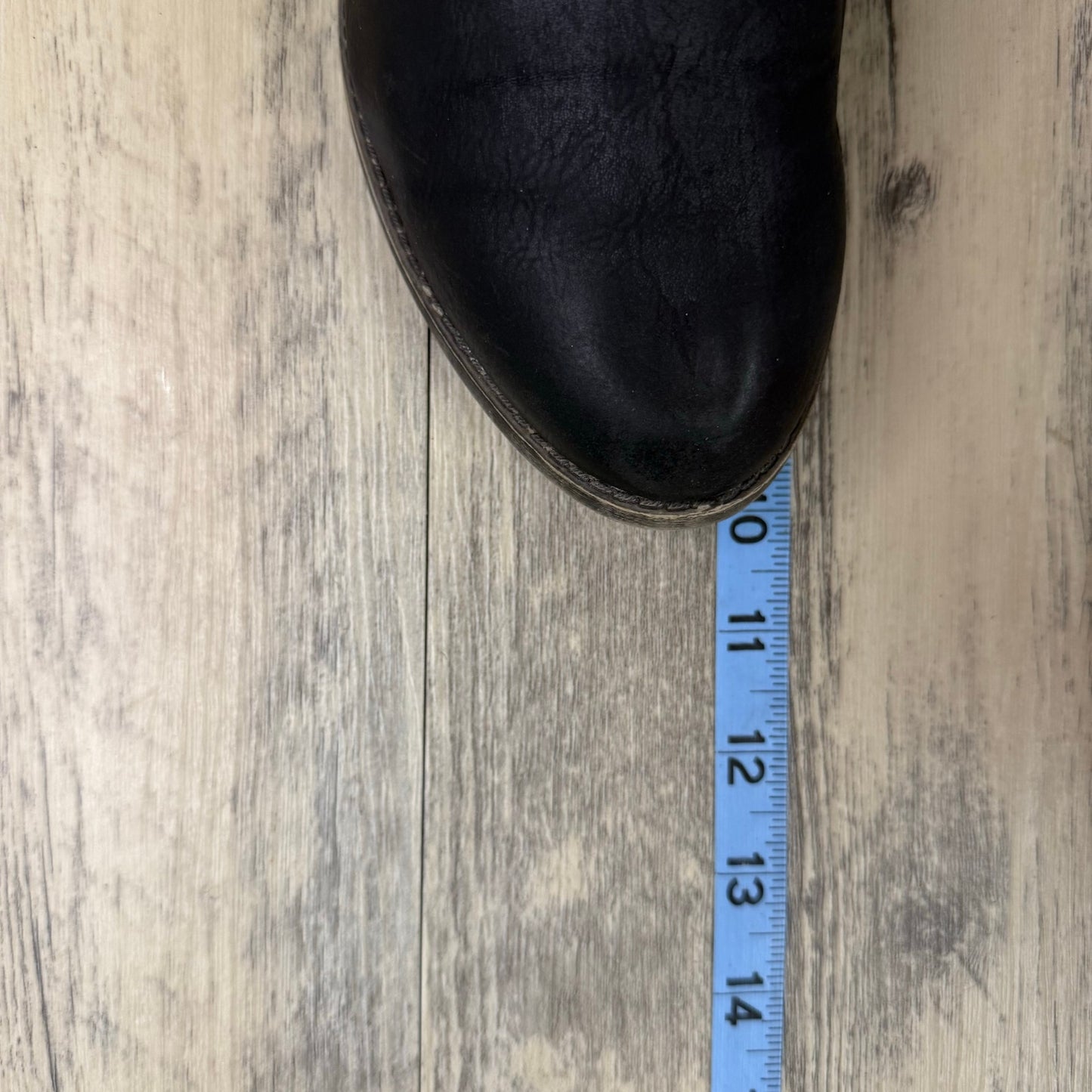 Jellypop Women - Size 9M - Black Harness Faux Leather Ankle Zipper Boots