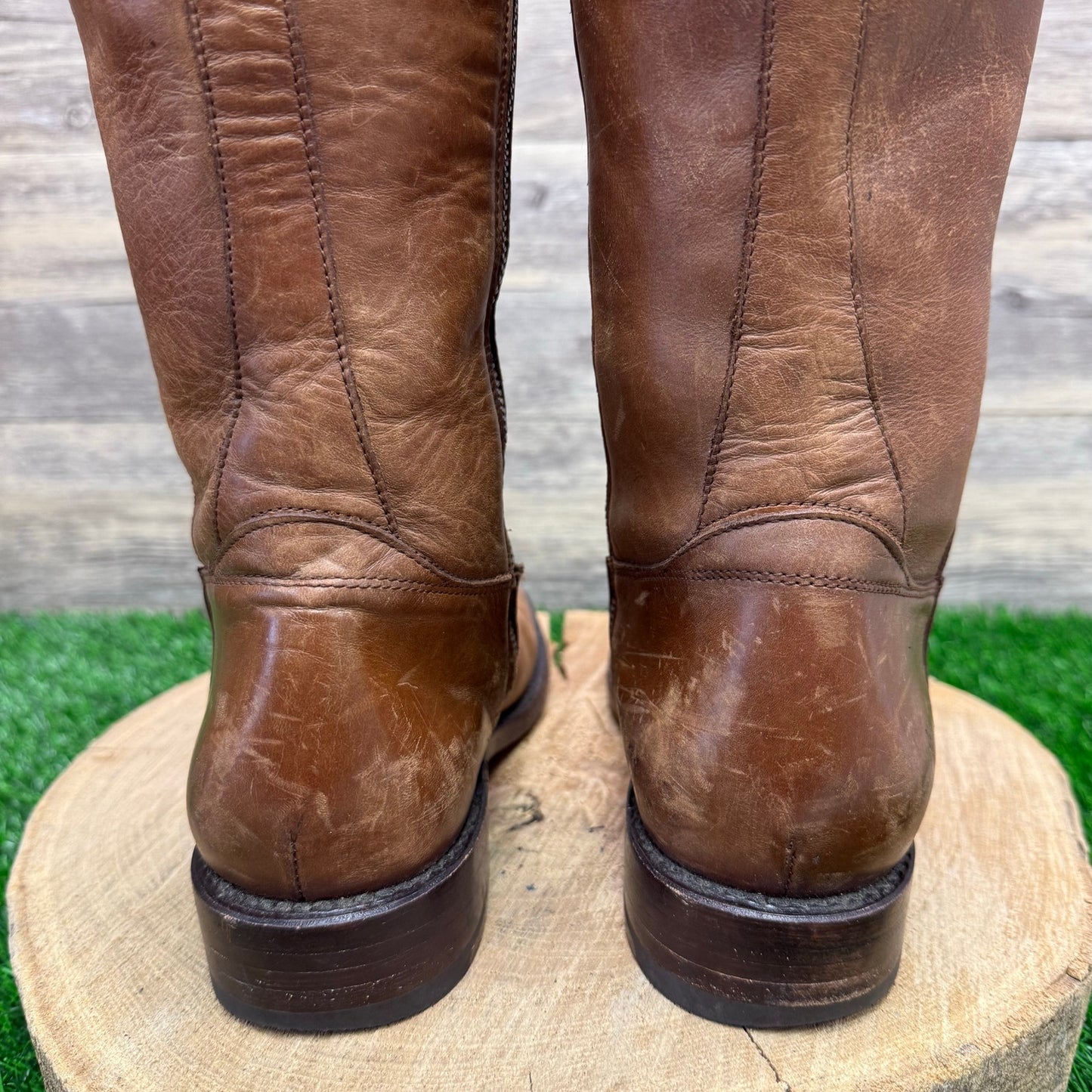 Frye Women - Size 9B - Cognac Jayden Button Riding Boots Melissa 3476095