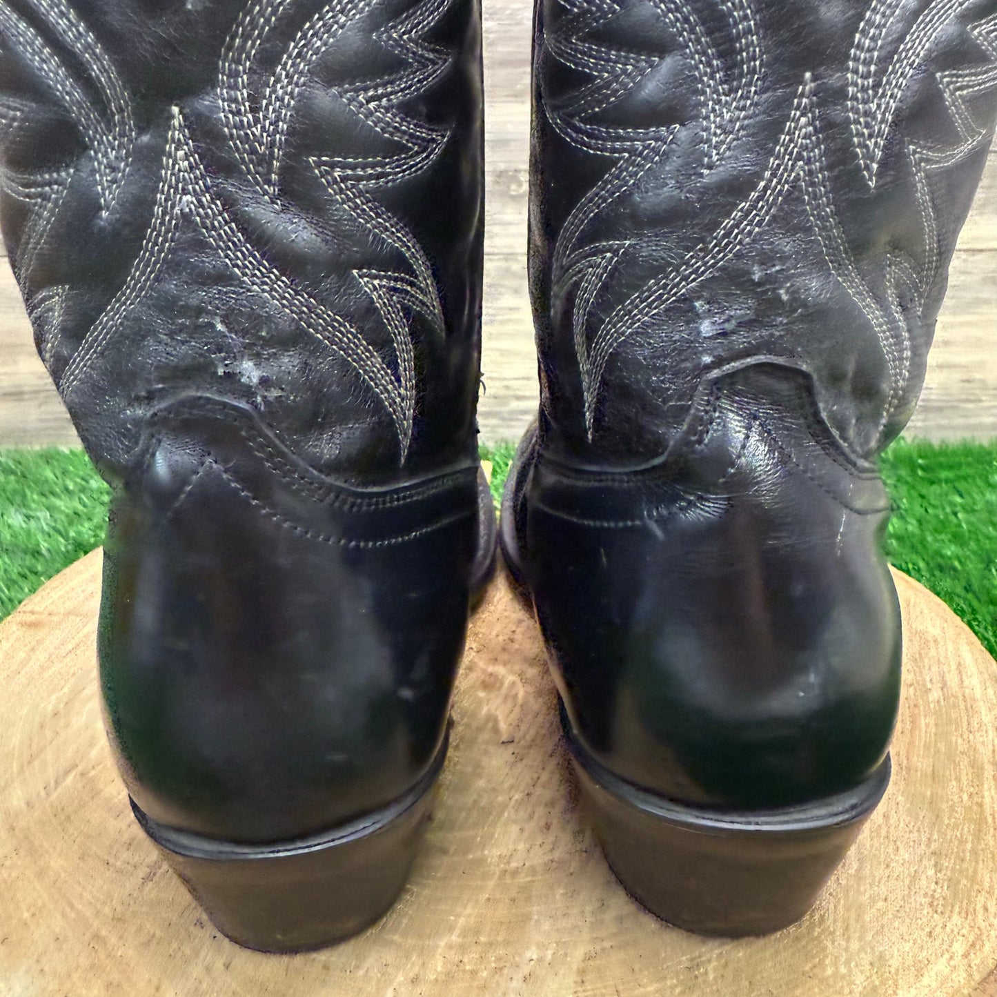 Unknown Men - Size 8.5EW - Black Cowboy Boots Style 4210