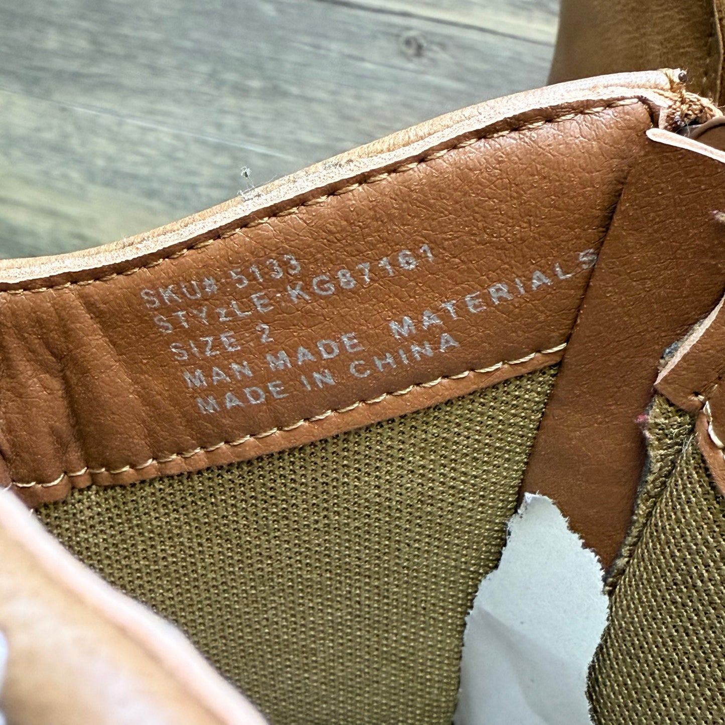 Kensie Girl Youth - Size 2 - Brown Faux Leather Cowboy Boots KG87161