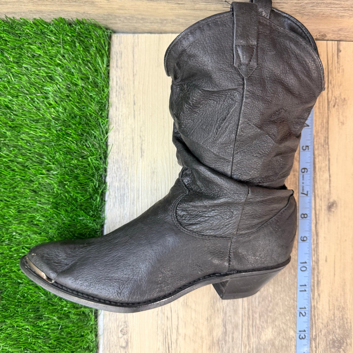 Dingo Women - Size 7M - Black Slouch Western Cowboy Boots 17310