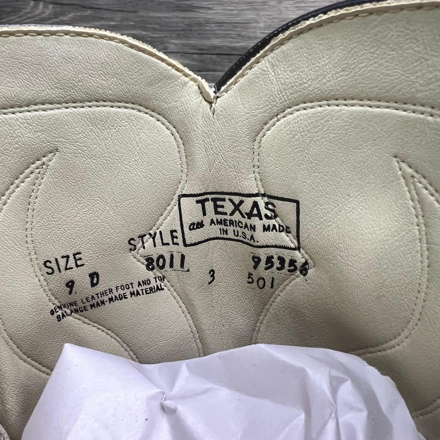 Texas Men - Size 9D - Brown Marbled Cowboy Boots 8011