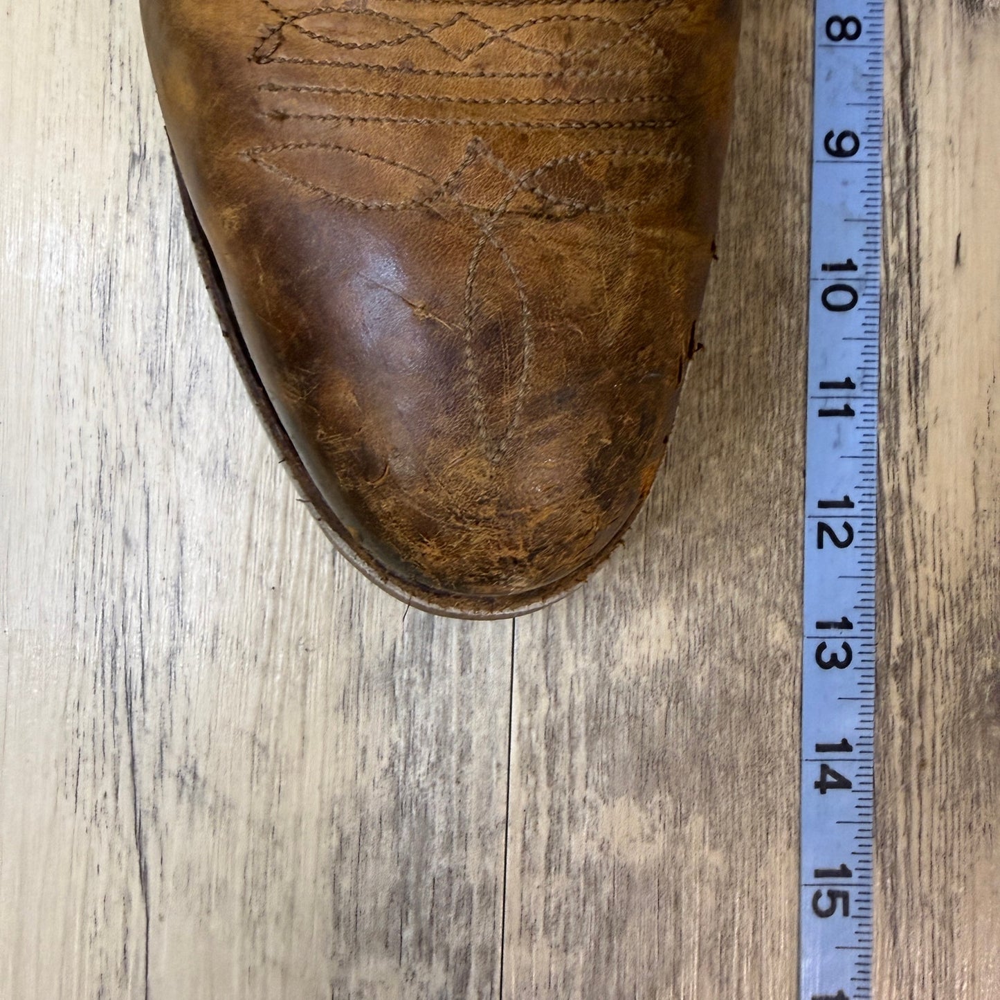 Double H Men - Size 12 - Brown Steel Toe Western Cowboy Boots