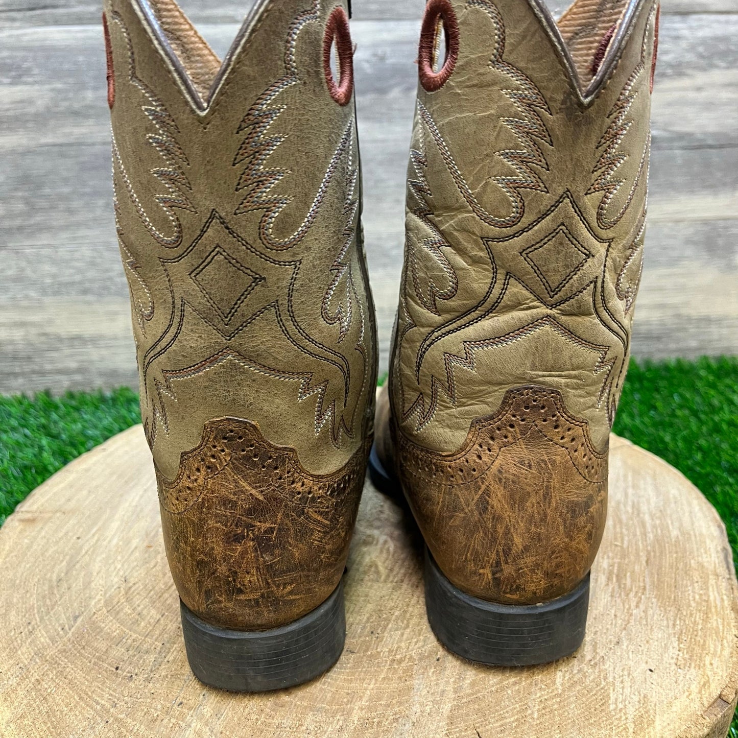 Ariat Youth - Size 1.5 - Brown Cowboy Boots Style 10001798