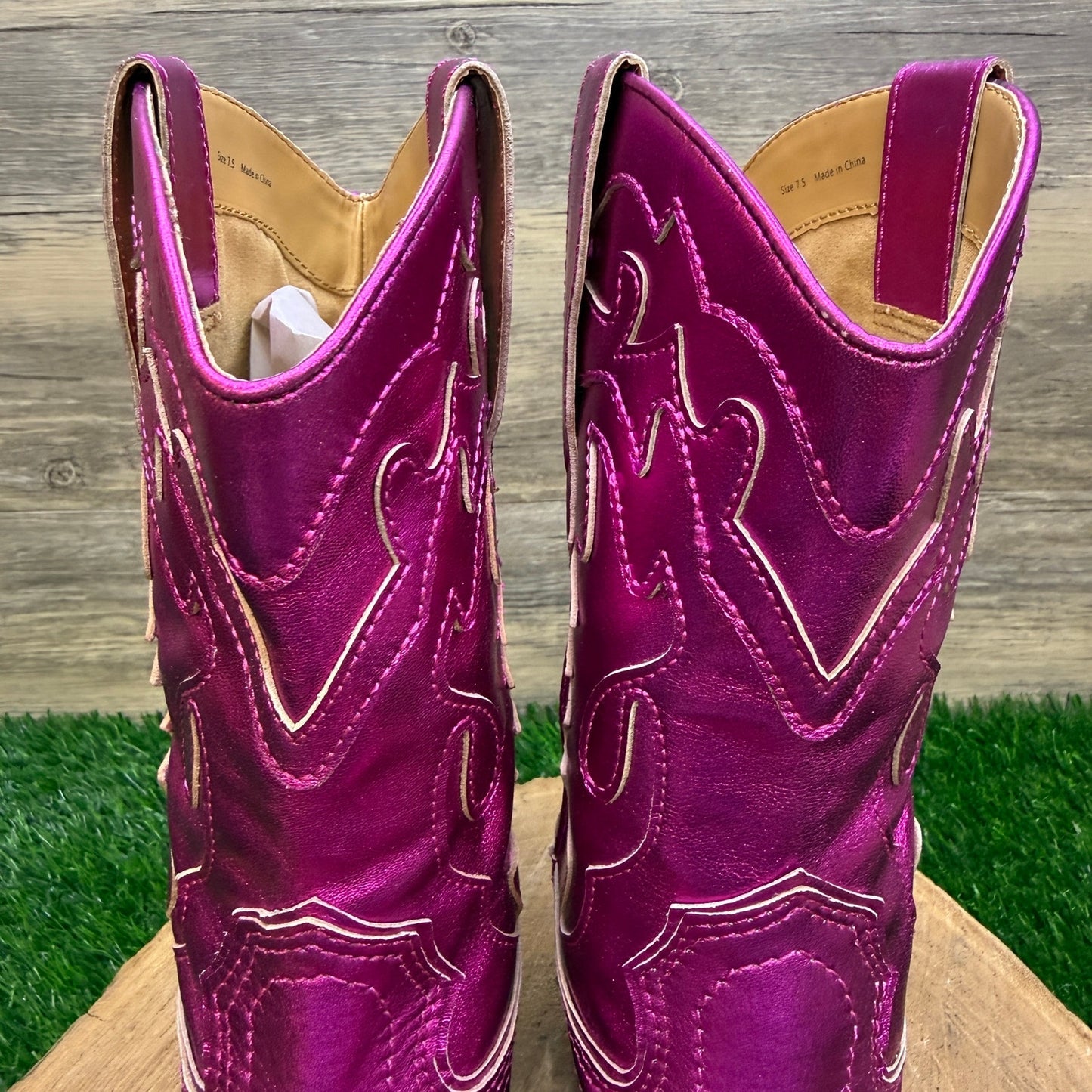 Dolce Vita Women - Size 7.5 - Hot Pink Faux Leather Boots