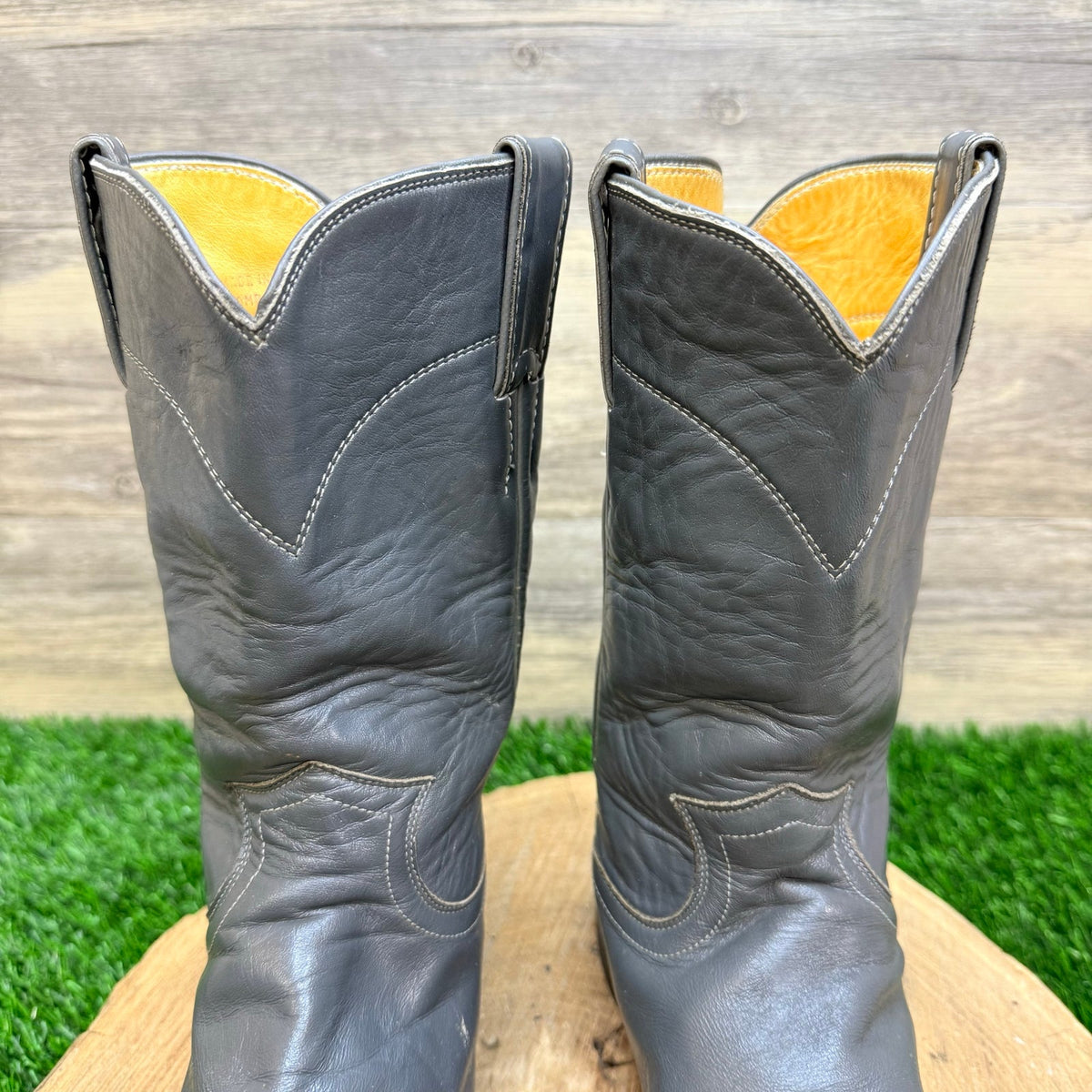 Justin Women - Size 6.5B - Gray Roper Cowboy Boots L3056