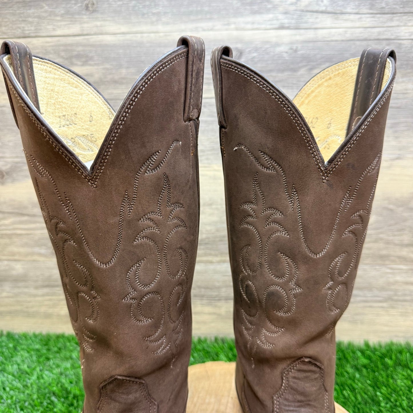 Nocona Women - Size 6B - Vintage Dark Brown Western Cowboy Boots 13662