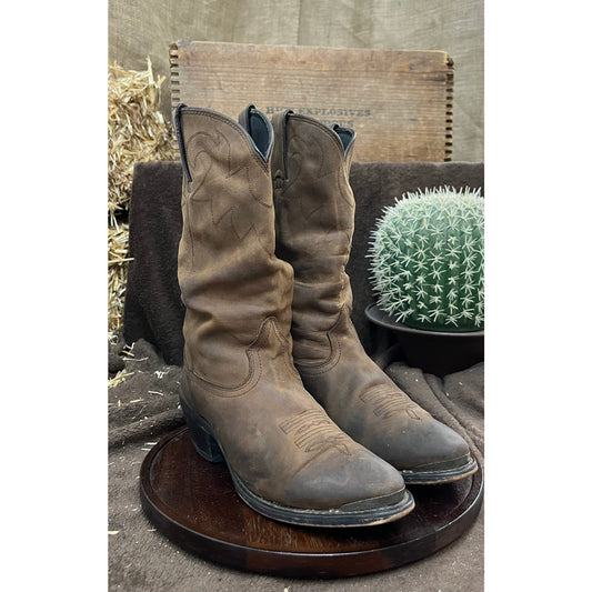 Durango Women - Size 8.5M - Tan Slouch Cowboy Boots Style RD542