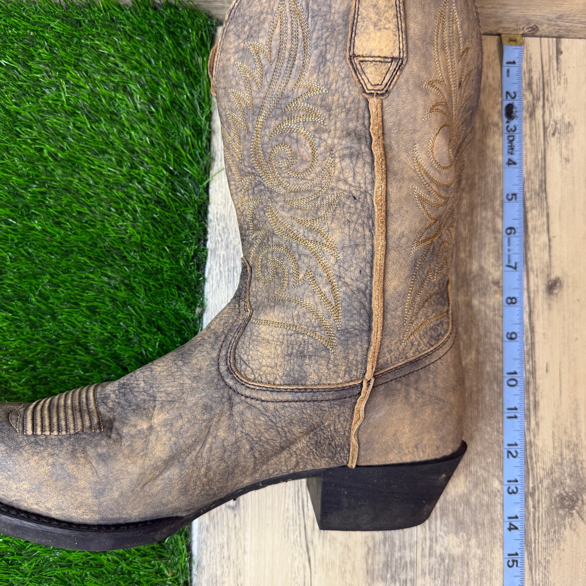 Ariat Men - Size 13D - Distressed Tan Easy Step Western Cowboy Boots 10023167