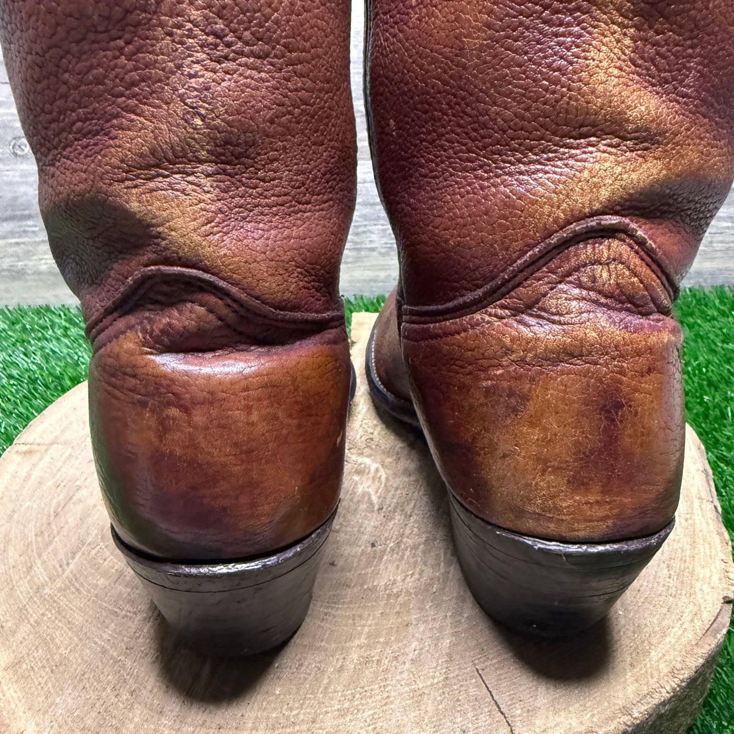 Double H Men - Size 10D - Copper Bull Shoulder Cowboy Boots Style 2126