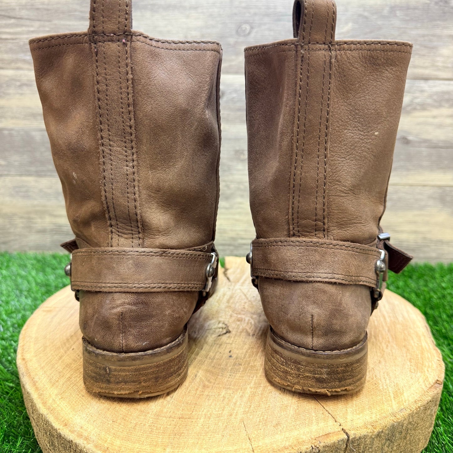 Gianni Bini Women - Size 7 - Brown Strappy Ankle Boots