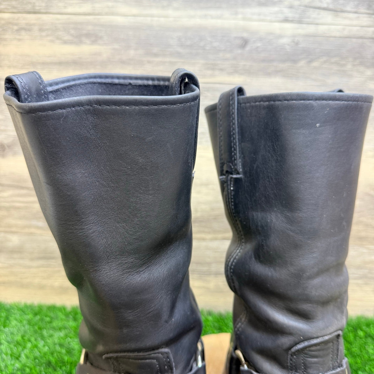 Frye Women - Size 7.5M - Black Harness Moto Boots 77295