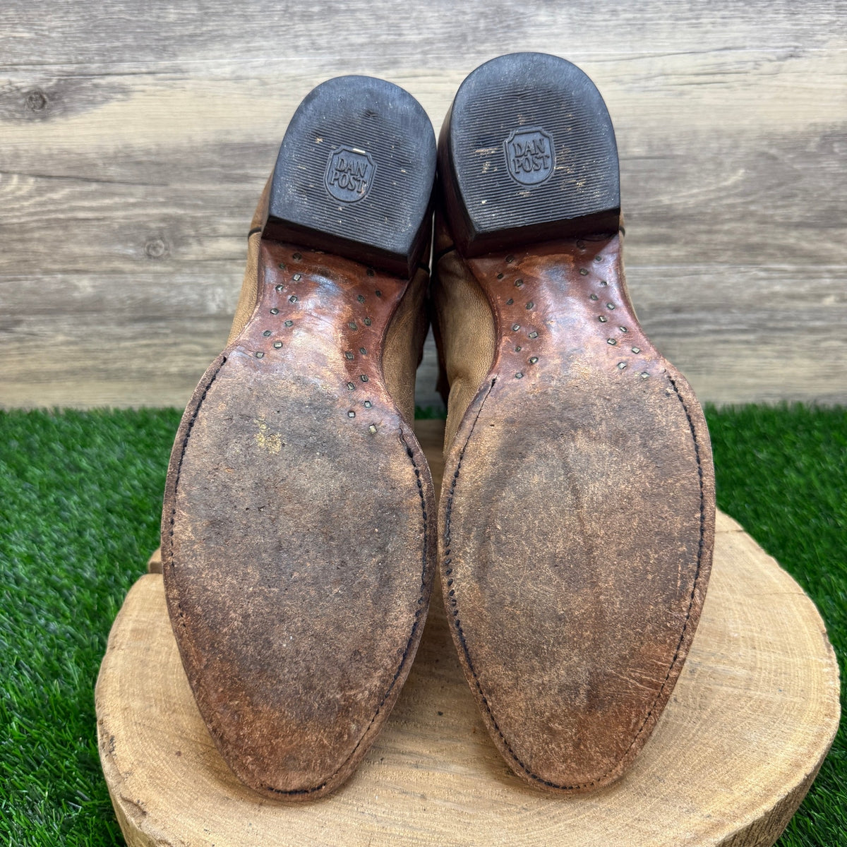 Dan Post Men - Size 9.5EW - Brown Albany Whipstitch Western Cowboy Boots DP26682