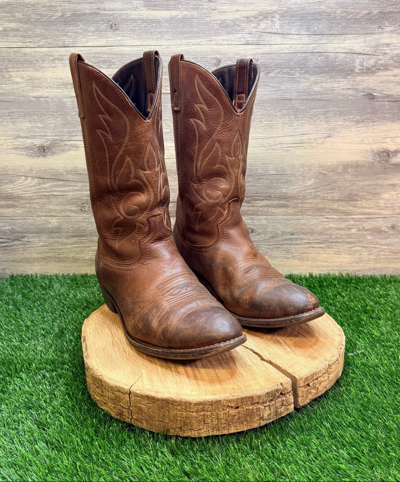 Masterson Men - Size 12EW - Brown Western Cowboy Boots