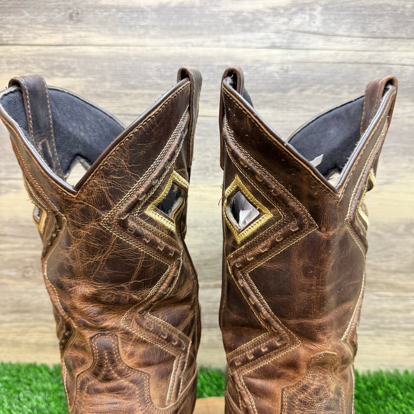 Laredo Men - Size 11EW - Brown Square Toe Western Cowboy Boots 68329