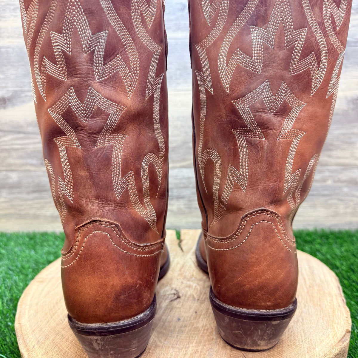 Nocona Women - Size 9B - Brown Deer Tan Western Cowboy Boots NL1604