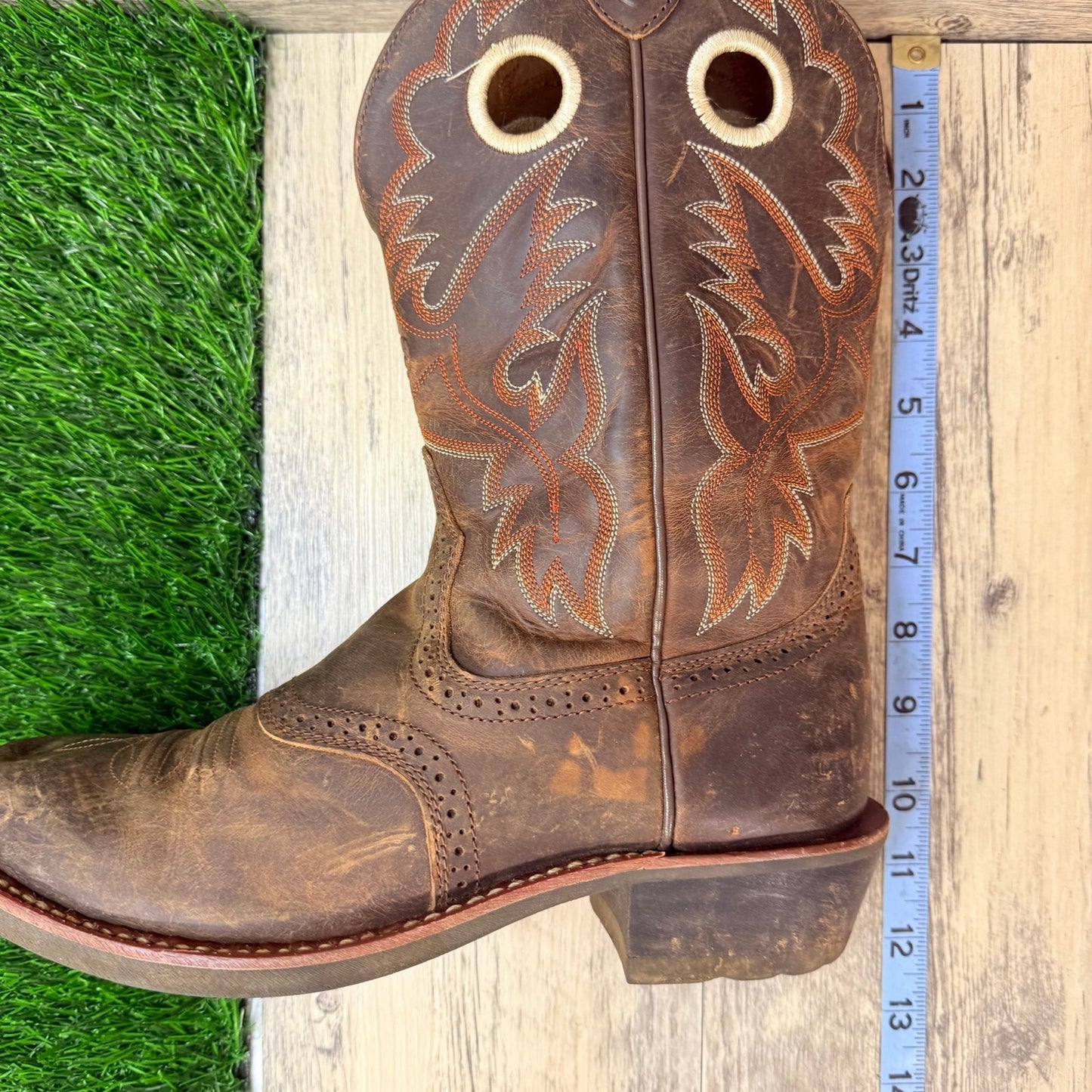 Ariat Women - Size 8.5B - Tan Heritage Rough Stock Cowboy Boots 10001594