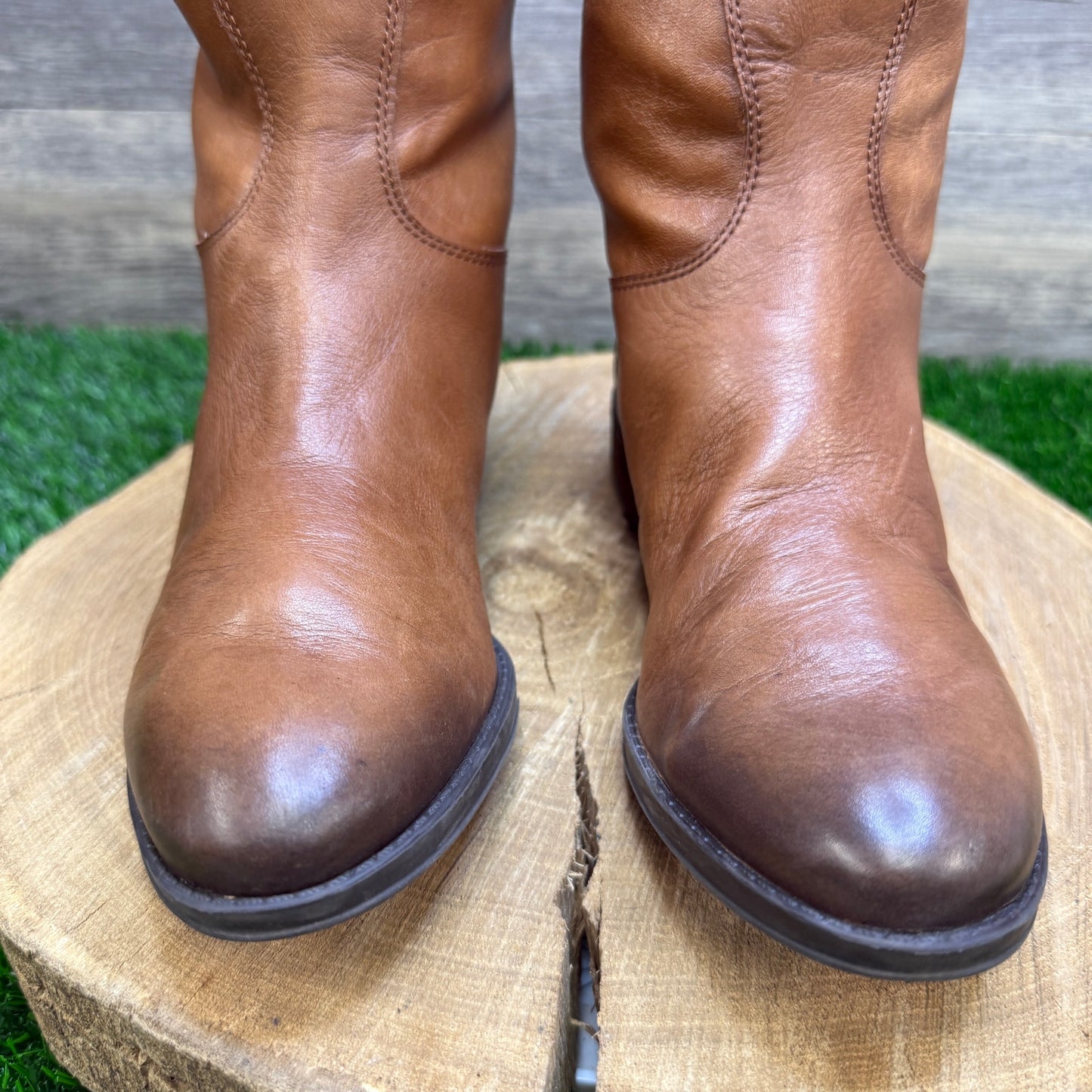 Sam Edelman Women - Size 6.5M - Tan Tall Riding Boots Style Penny