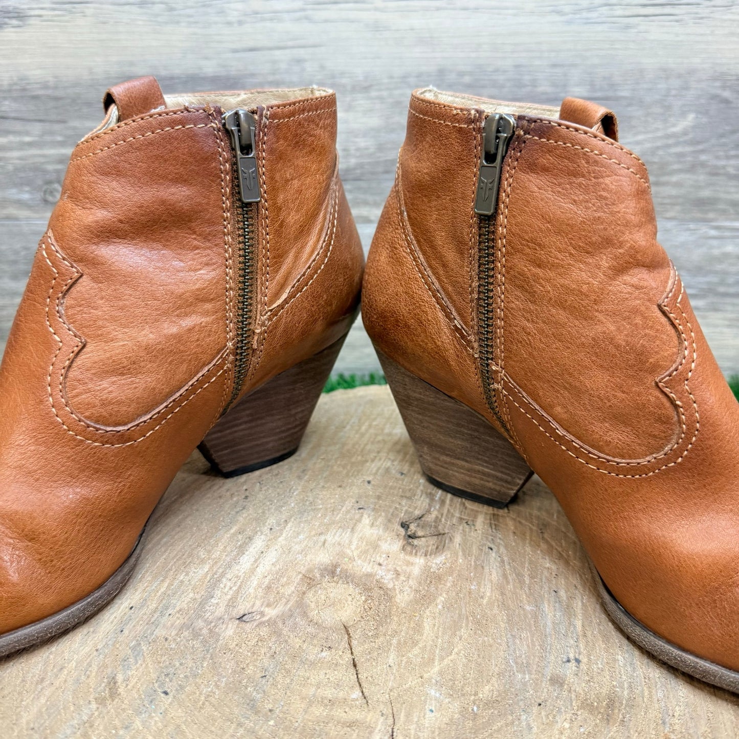 Frye Women - Size 9M - Camel Ankle Zipper Boots 3472057