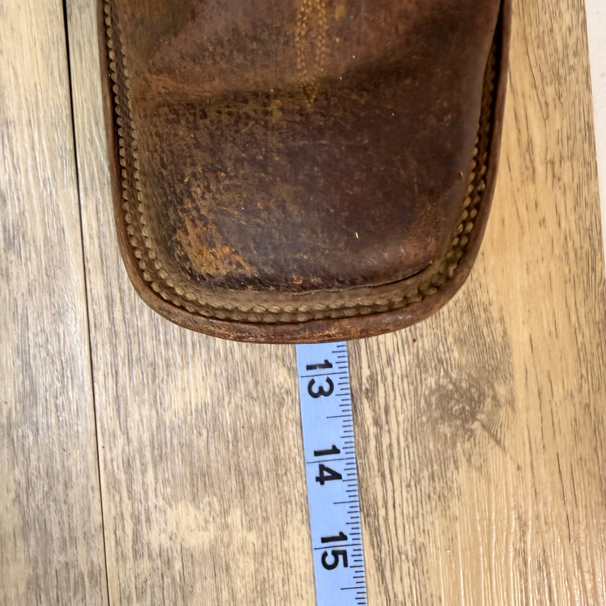 Anderson Bean Men - Size 10.5D - Brown / Green Square Toe Cowboy Boots 4482N