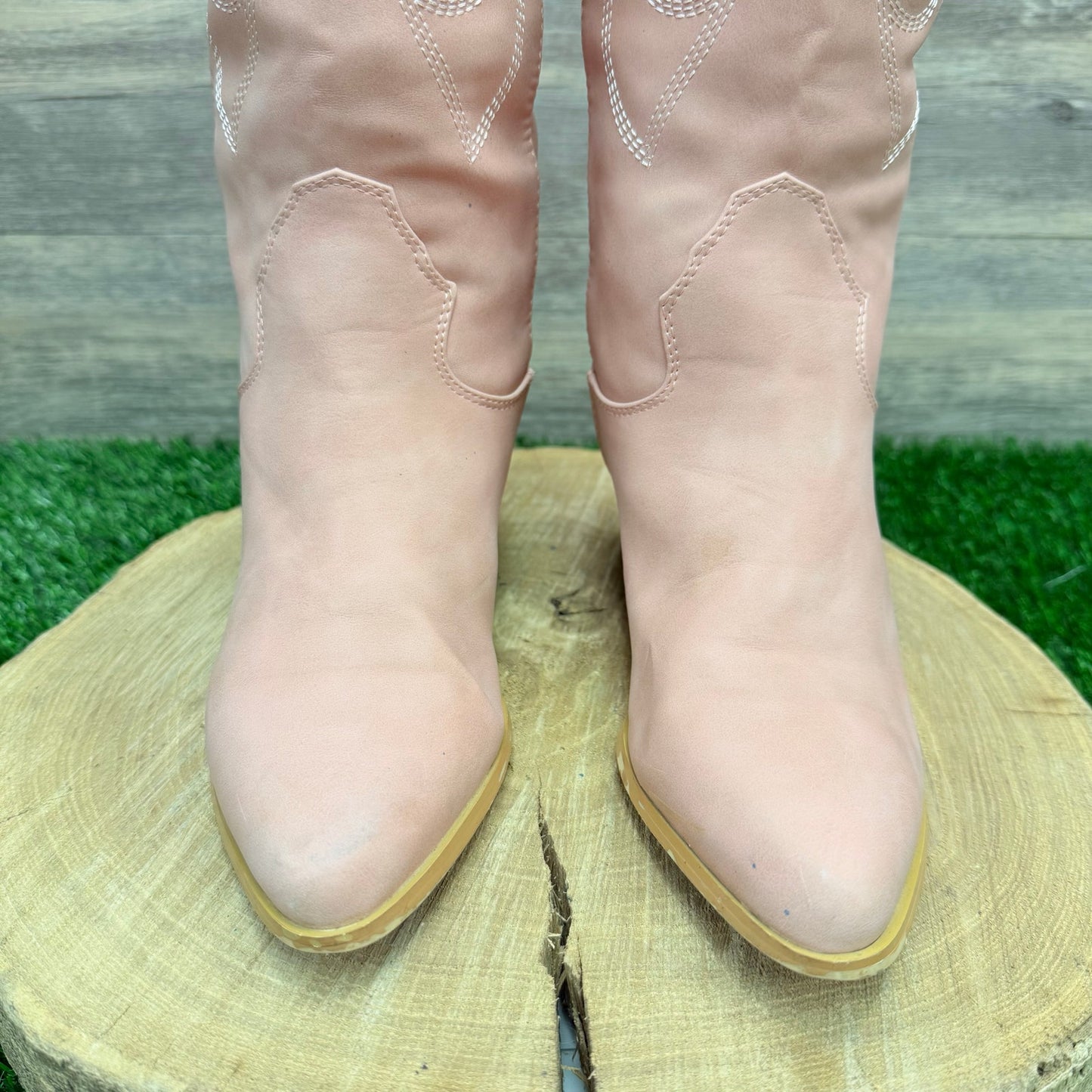 Billini Women - Size 6 - Rose Tall Shaft Faux Leather Cowboy Boots
