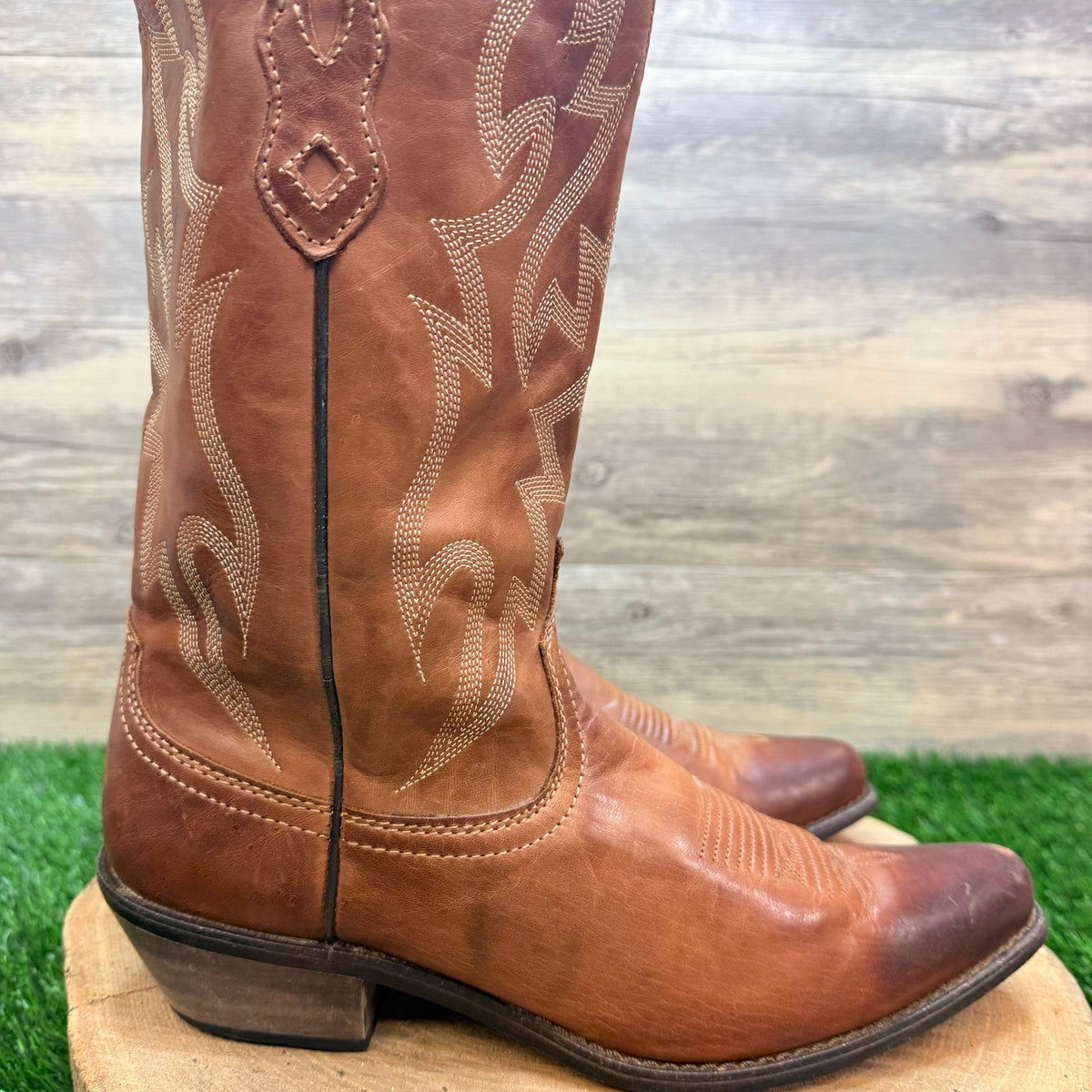 Nocona Women - Size 9B - Brown Deer Tan Western Cowboy Boots NL1604