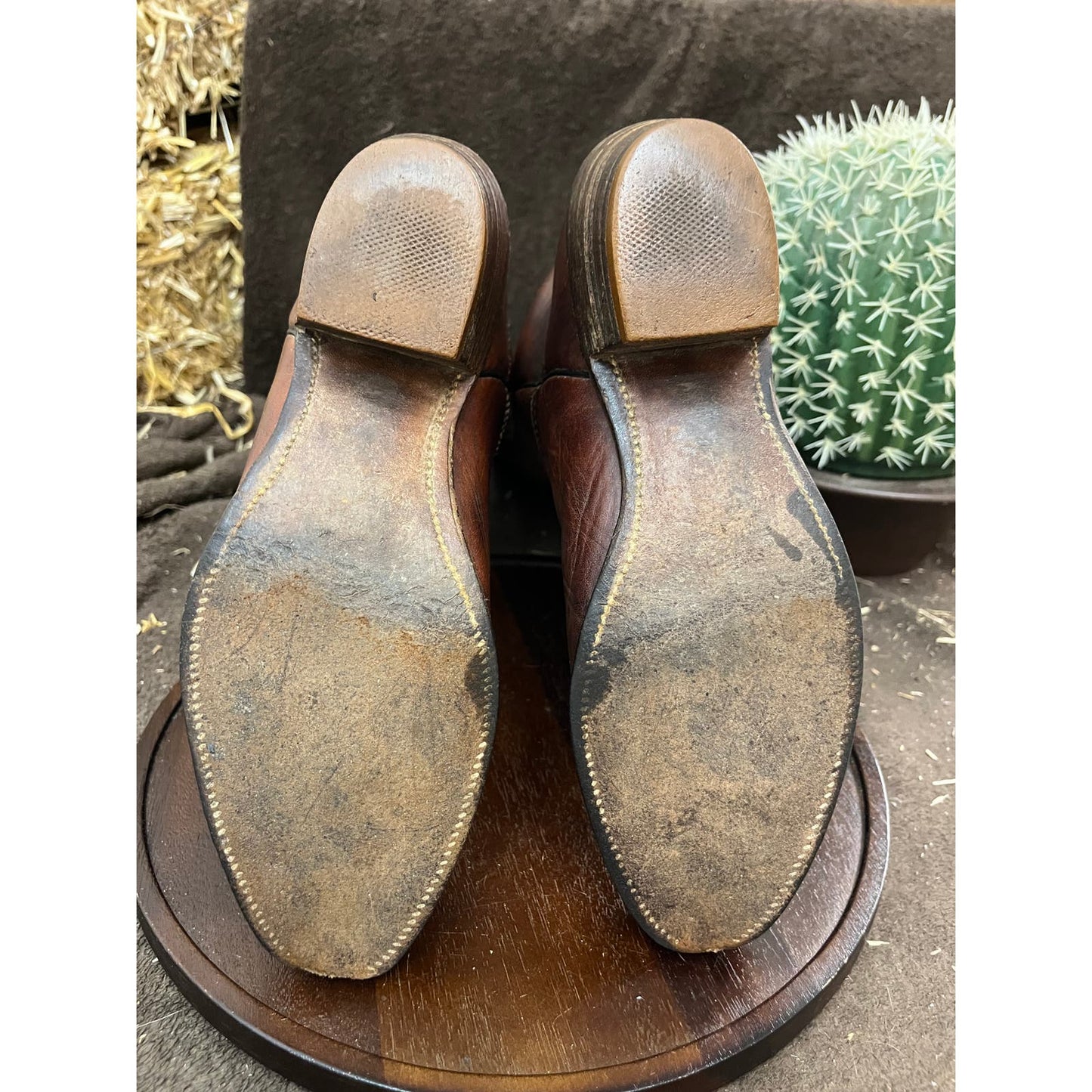 Frye Women - Size 6.5 - Vintage Brown Tall Cowboy Boots