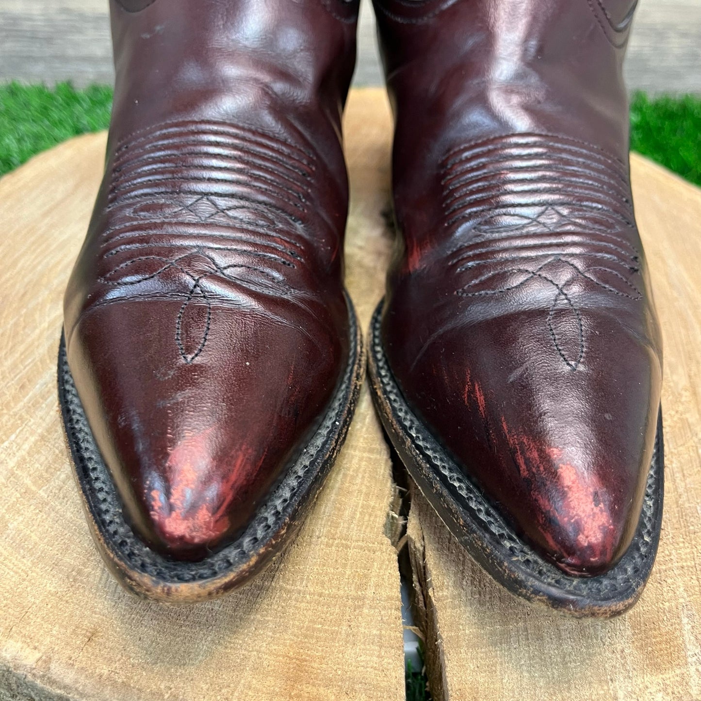 Tony Lama Women - Size 8B - Maroon Cowboy Boots Style VE1985