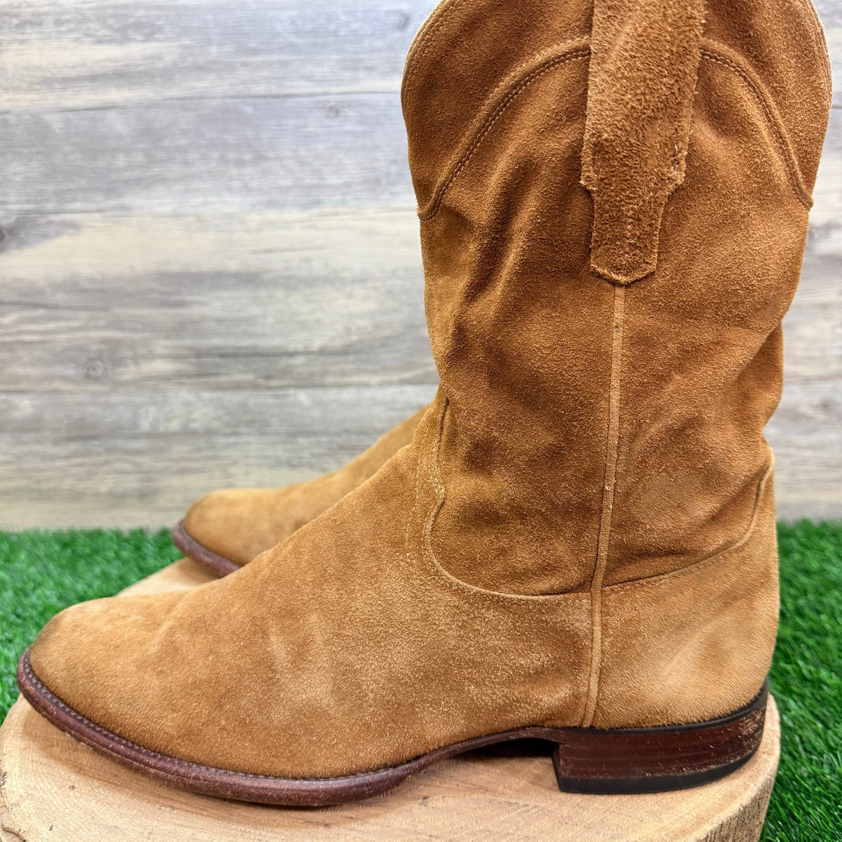 Tecovas Men - Size 11D - Tan Suede The Shane Cowboy Boots 1009