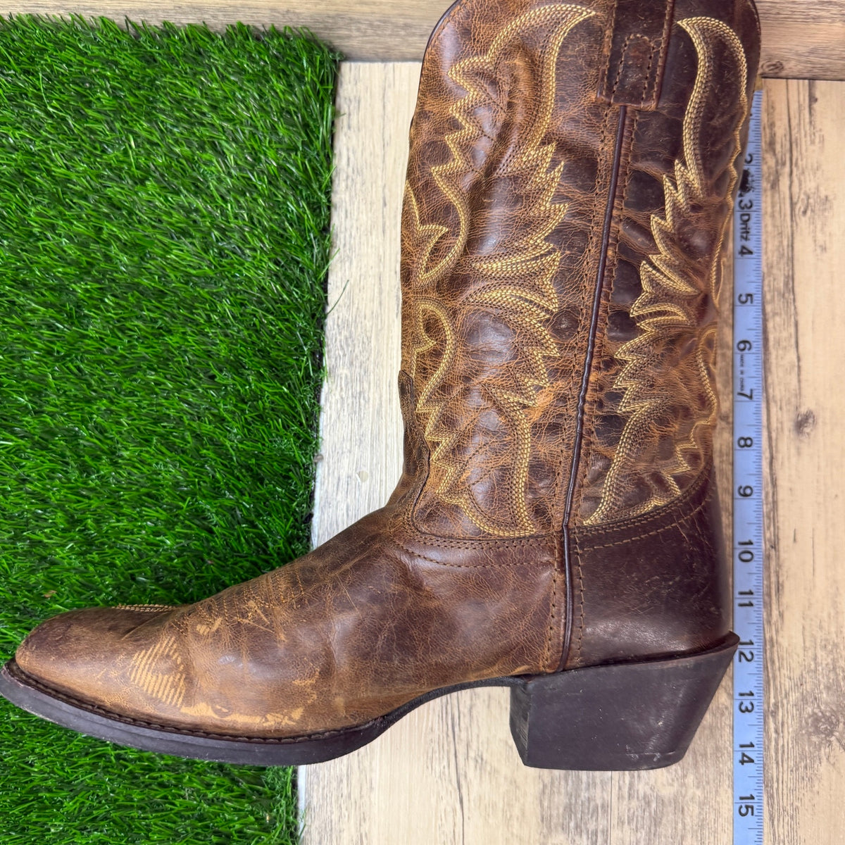 Laredo Men - Size 10.5D - Birchwood Brown Western Cowboy Boots Style 68452