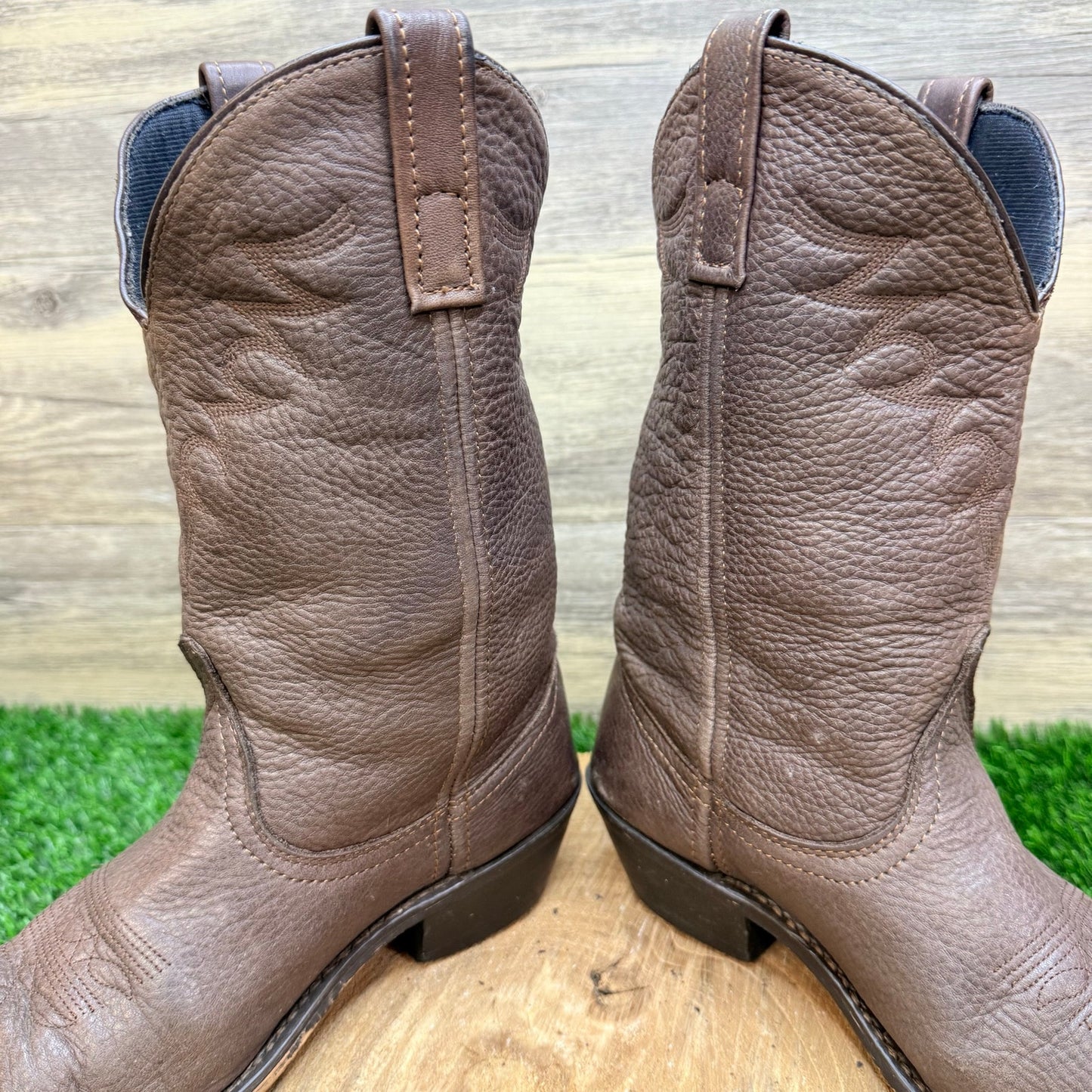 Masterson Women - Size 8M - Brown Toe Plate Western Cowboy Boots RB888