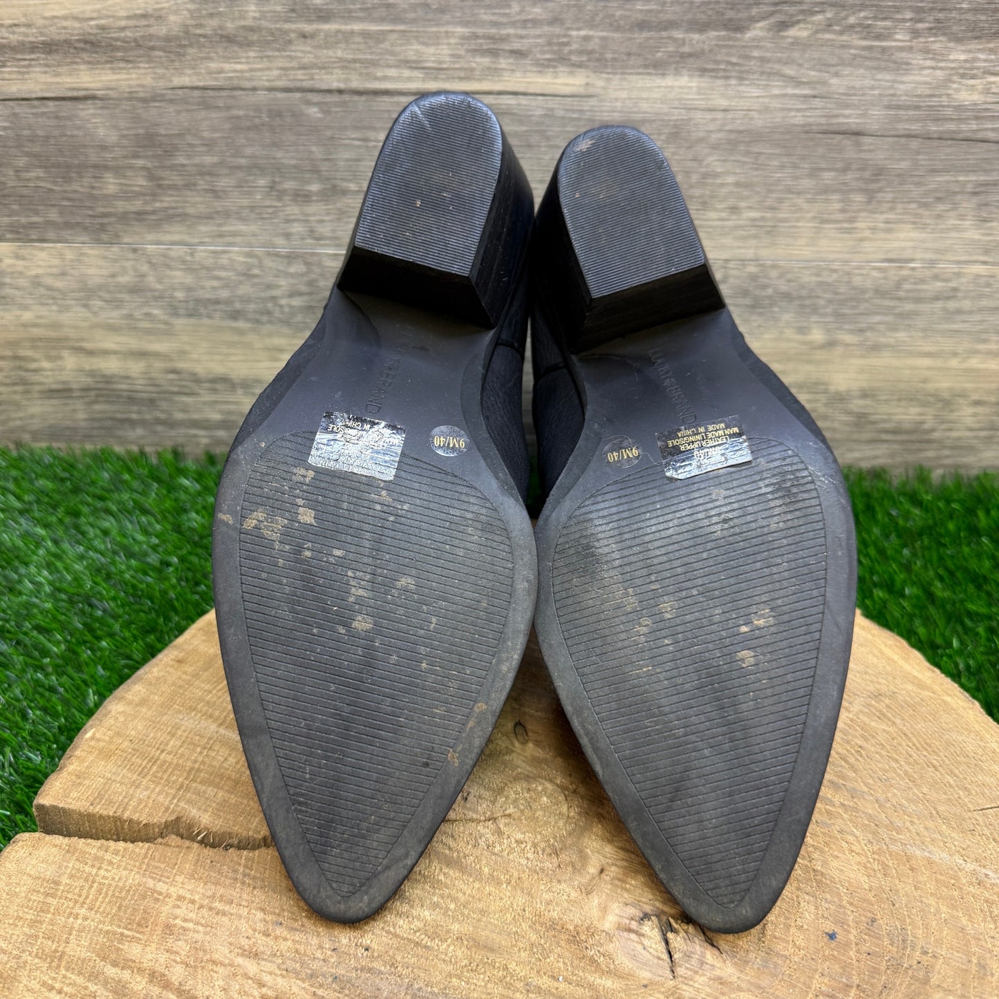 Lucky Brand Women - Size 9M - Black Cutout Ankle Boots