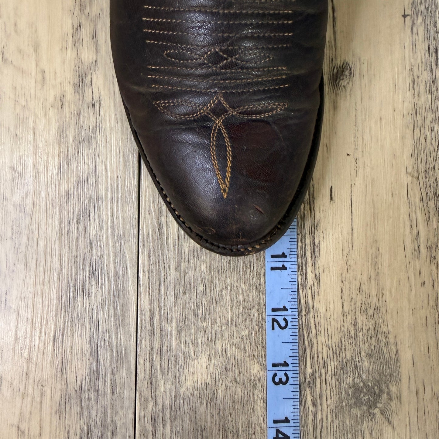 Tony Lama Men - Size 7.5D - Vintage Two Tone Marbled Brown Cowboy Boots H9726