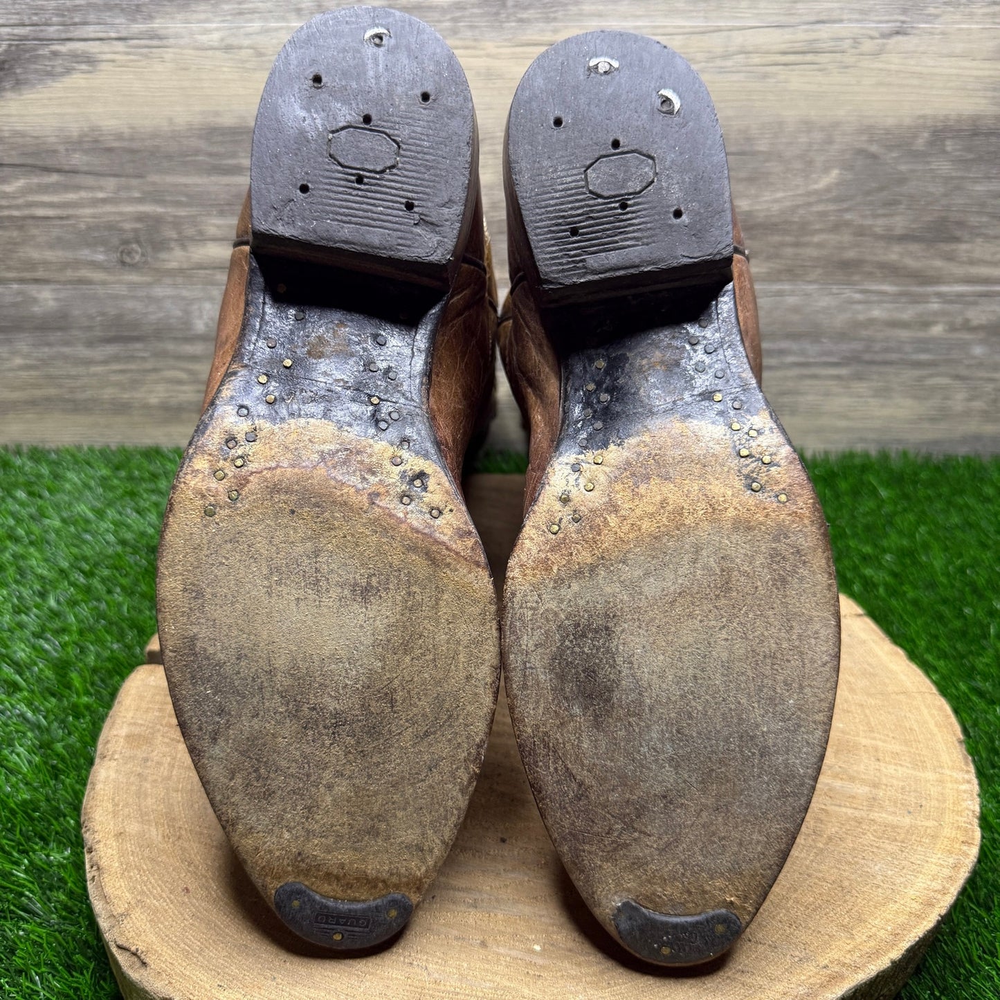 Justin Men - Size 10.5 EE - Tan Western Cowboy Boots Style 1567