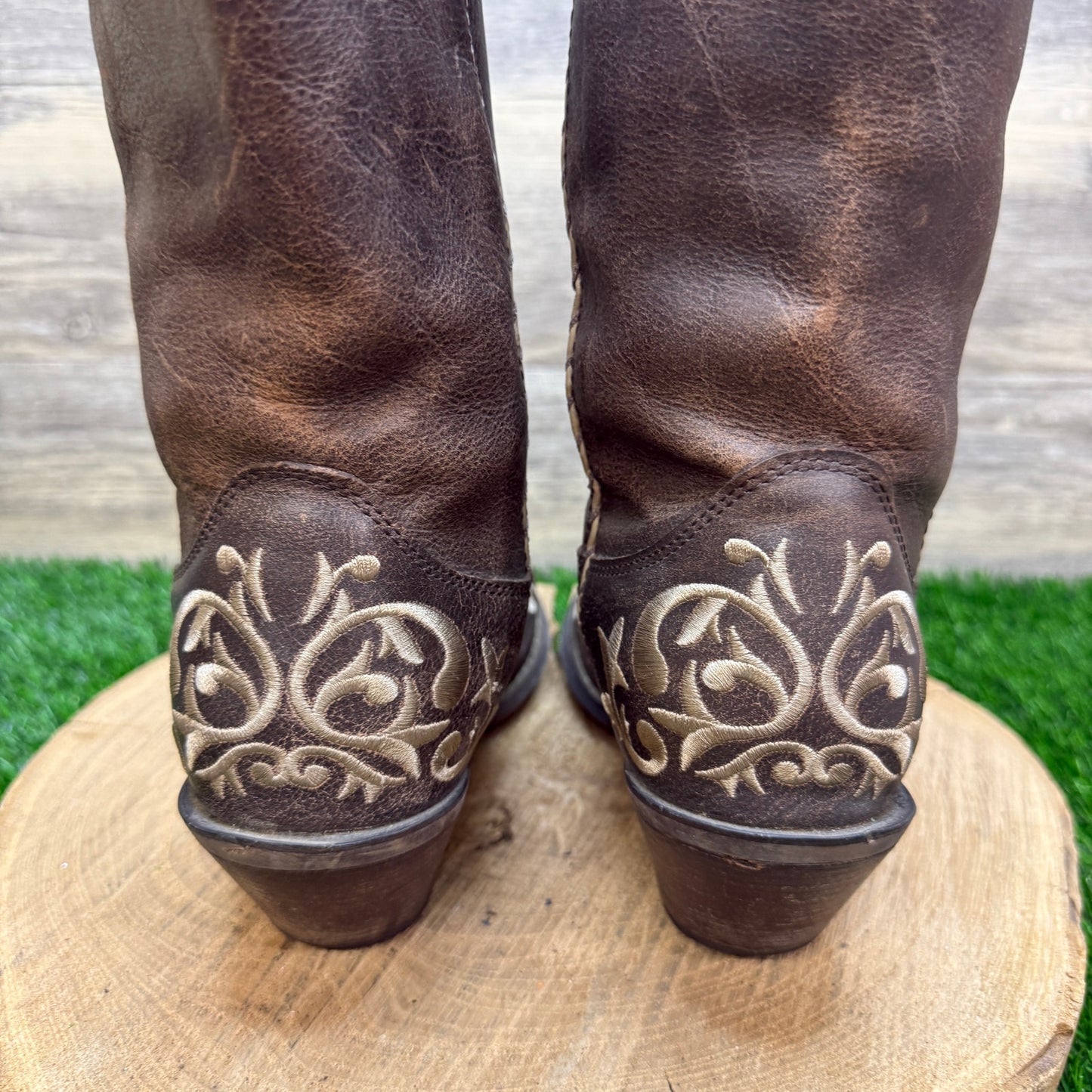 Durango Women - Size 10M - Brown Crush Western Cowboy Boots Style RD3203