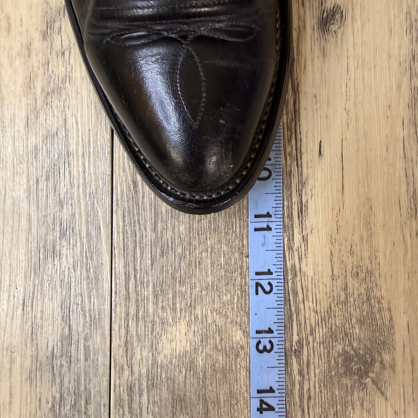 Texas Men - Size 7.5D - Vintage Black Zipper Western Cowboy Boots 350