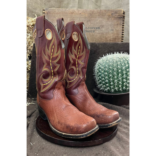 Durango Men - Size 9.5EE - Brown/Cinnamon Square Toe Cowboy Boots Style DB6515