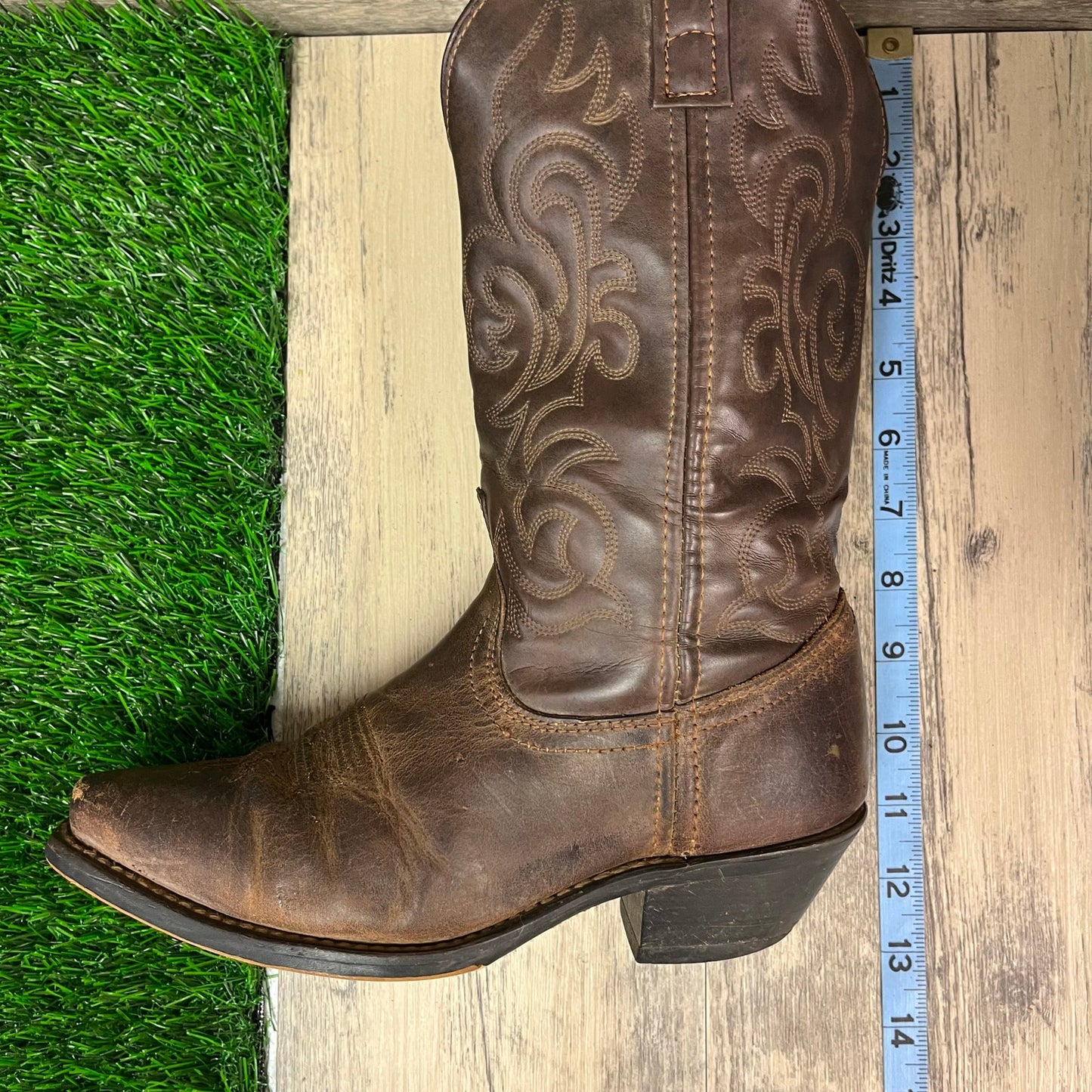 Laredo Women - Size 6.5M - Brown Snip Toe Cowboy Boots Style 5763