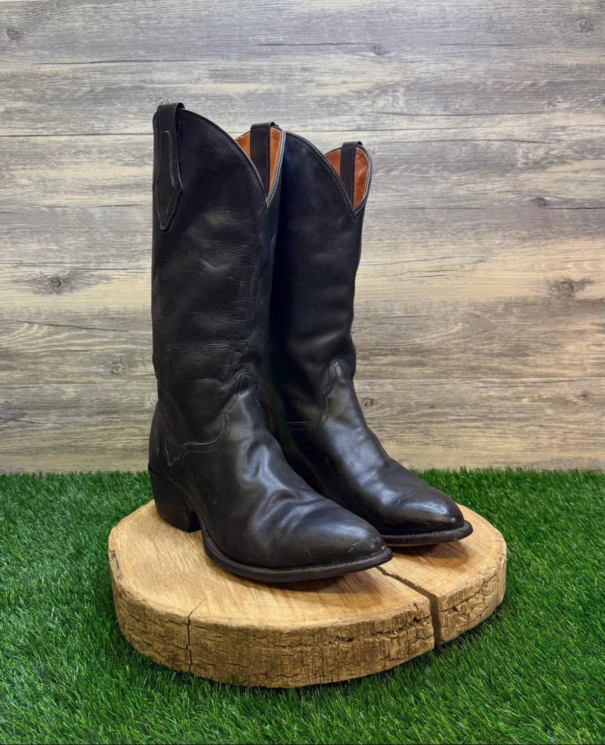 El Dorado Men - Size 10D - Black Western Cowboy Boots