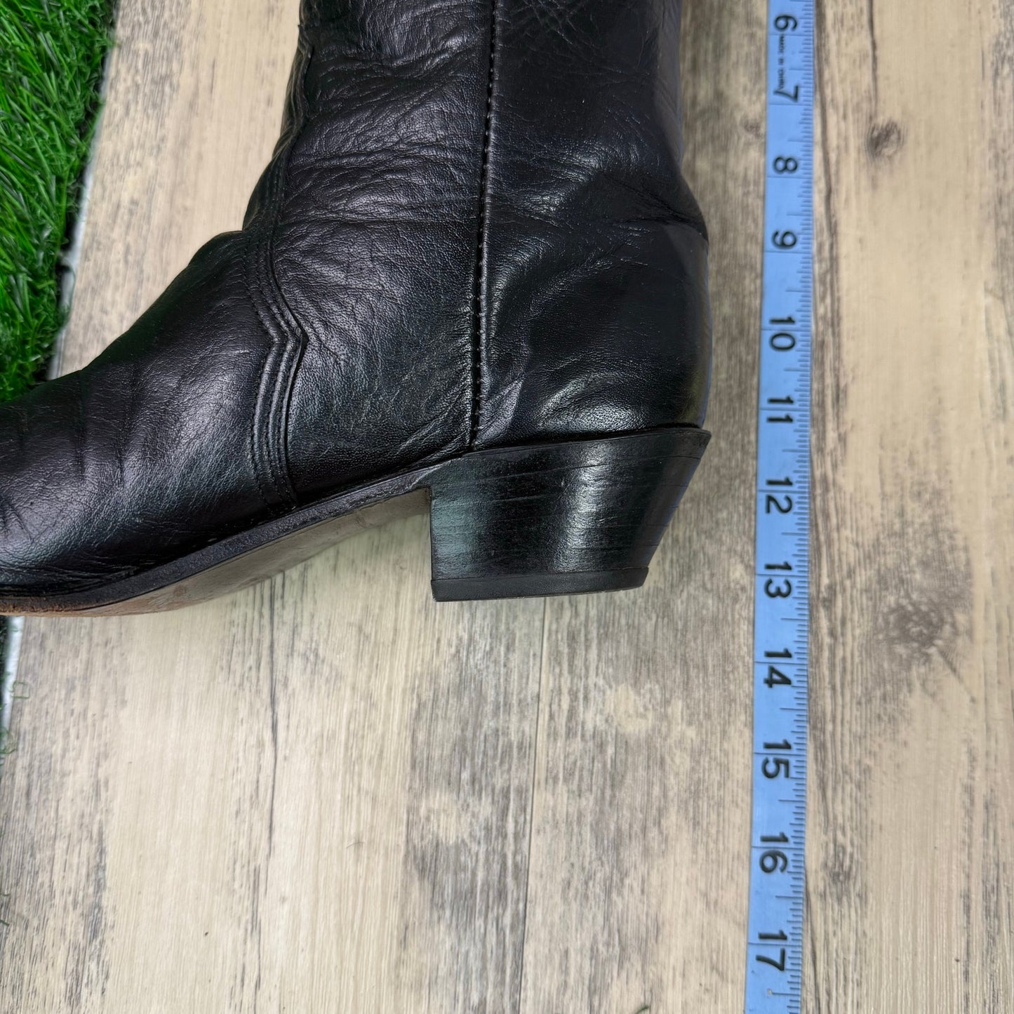 Unknown Women - Size 6 - Vintage Black Cutout Cowboy Boots 2175