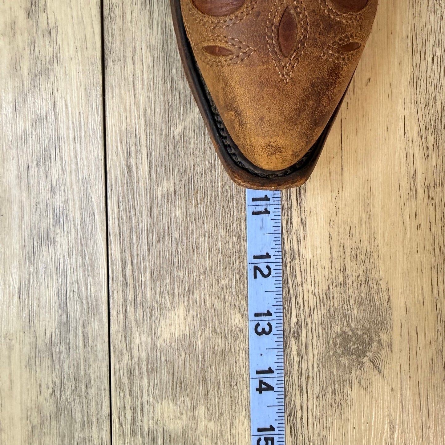 Boulet Women - Size 6.5C - Two Tone Brown Flame Western Cowboy Boots 0157