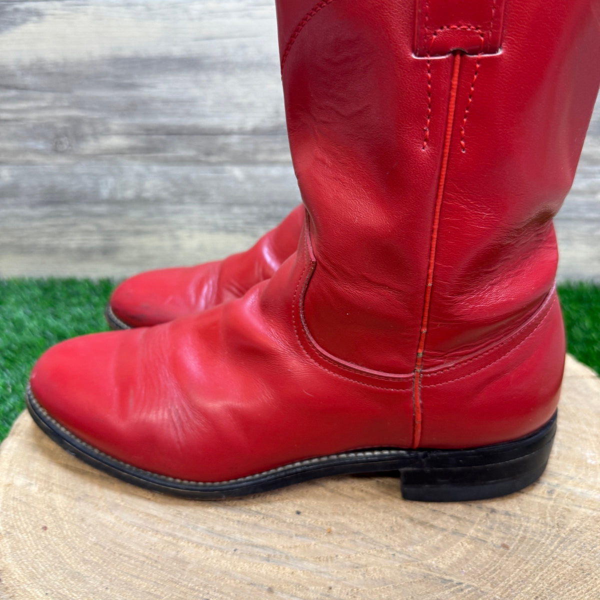 Unknown Women - Size 5.5B - Vintage Red Roper Western Cowboy Boots