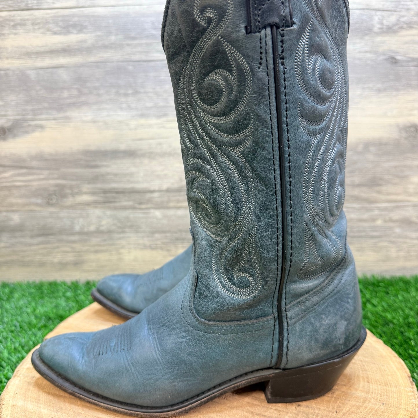 Code West Women - Size 8M - Blue Green Western Cowboy Boots