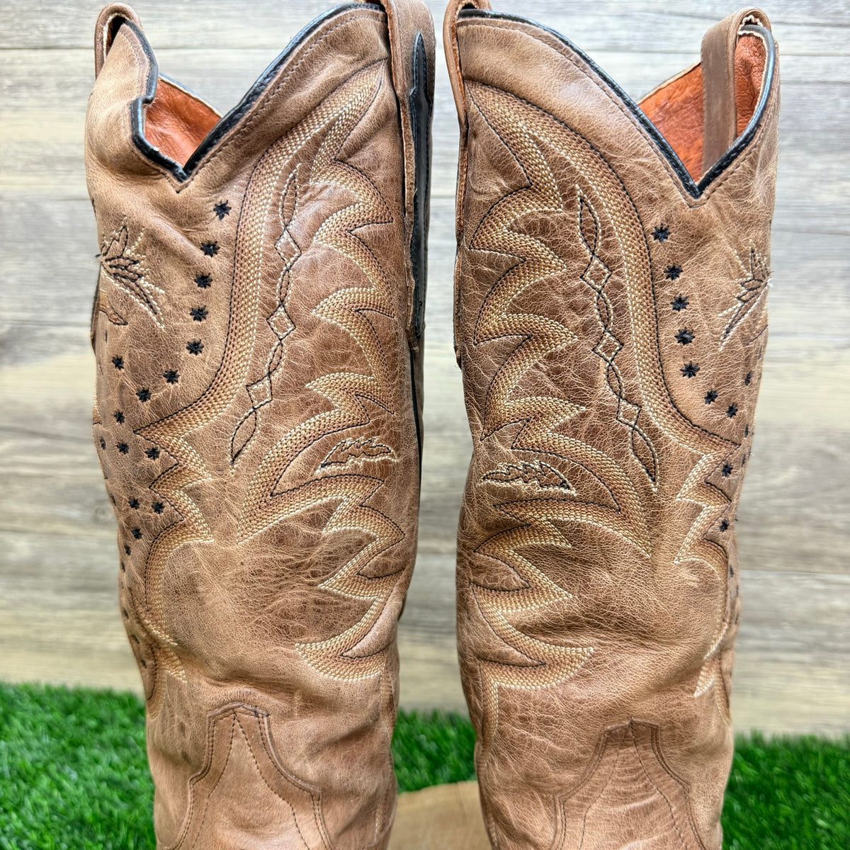 Dan Post Women - Size 8.5M - Brown / Black Wynona Cowboy Boots DP3278